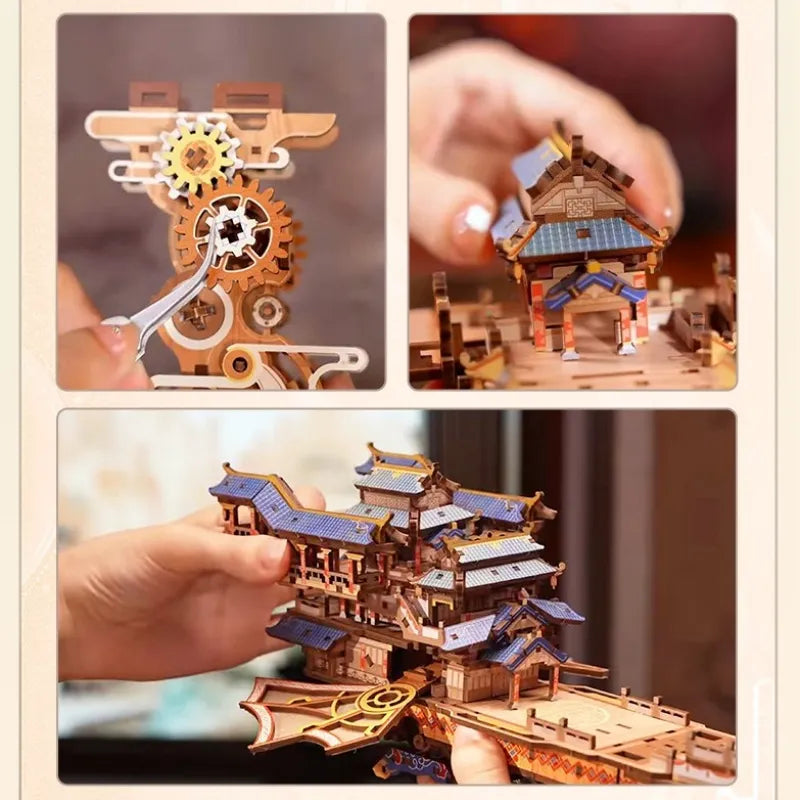 Puzzle en bois 3D - Wind Voyager