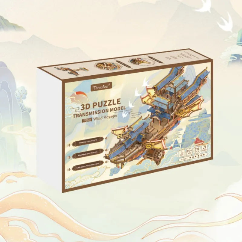 Puzzle en bois 3D - Wind Voyager
