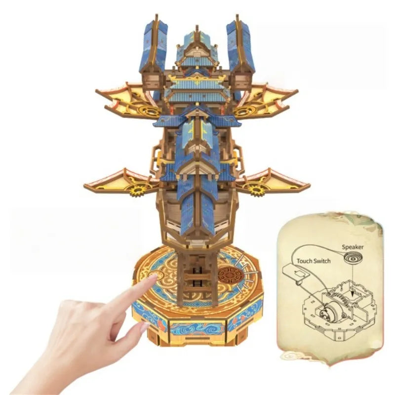 Puzzle en bois 3D - Wind Voyager