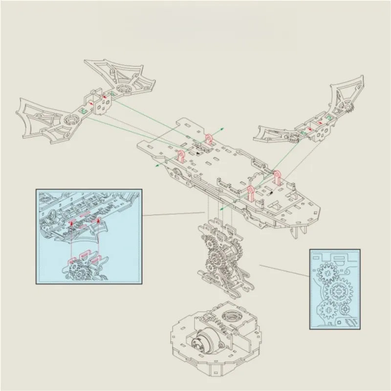 Puzzle en bois 3D - Wind Voyager