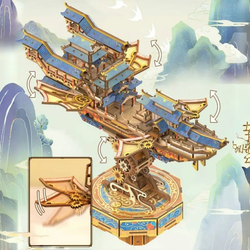 Puzzle en bois 3D - Wind Voyager