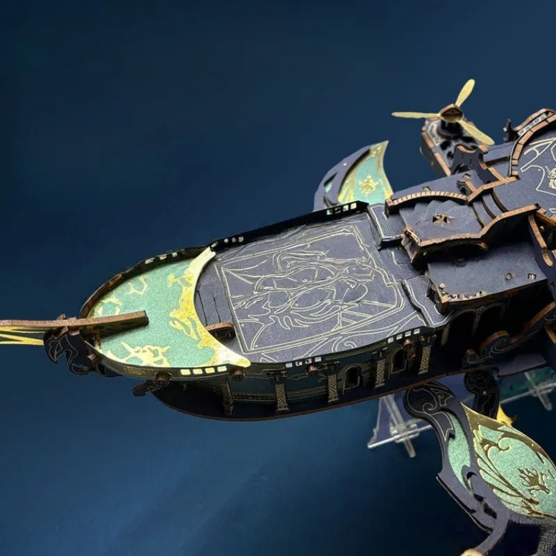 3D Puzzle - Whale Ark Of The Universe, un kit créatif pour construire un diorama miniature. Parfait pour décorer une bibliothèque ou comme cadeau original pour un amoureux des livres. Par Nookette.
