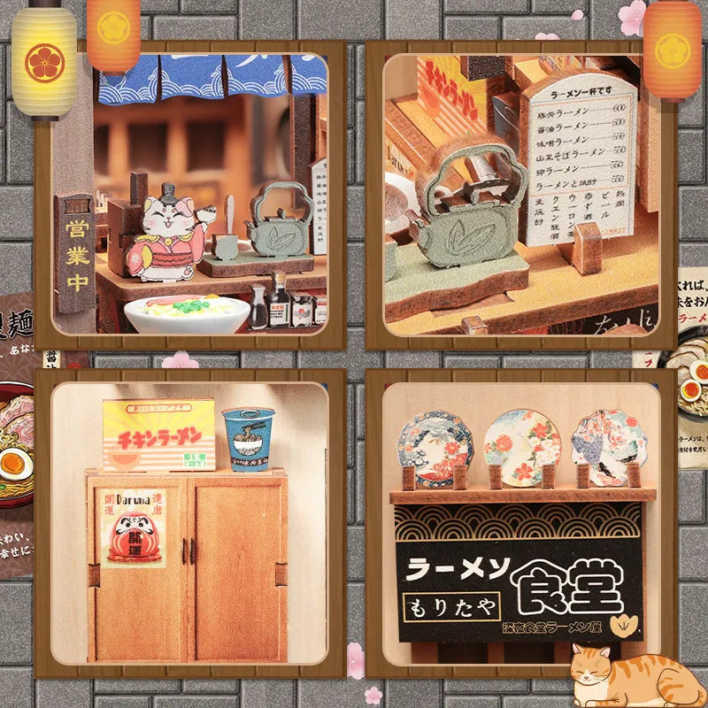 Book Nook - Morita-Ya, un kit créatif pour construire un diorama miniature. Parfait pour décorer une bibliothèque ou comme cadeau original pour un amoureux des livres. Par Nookette.