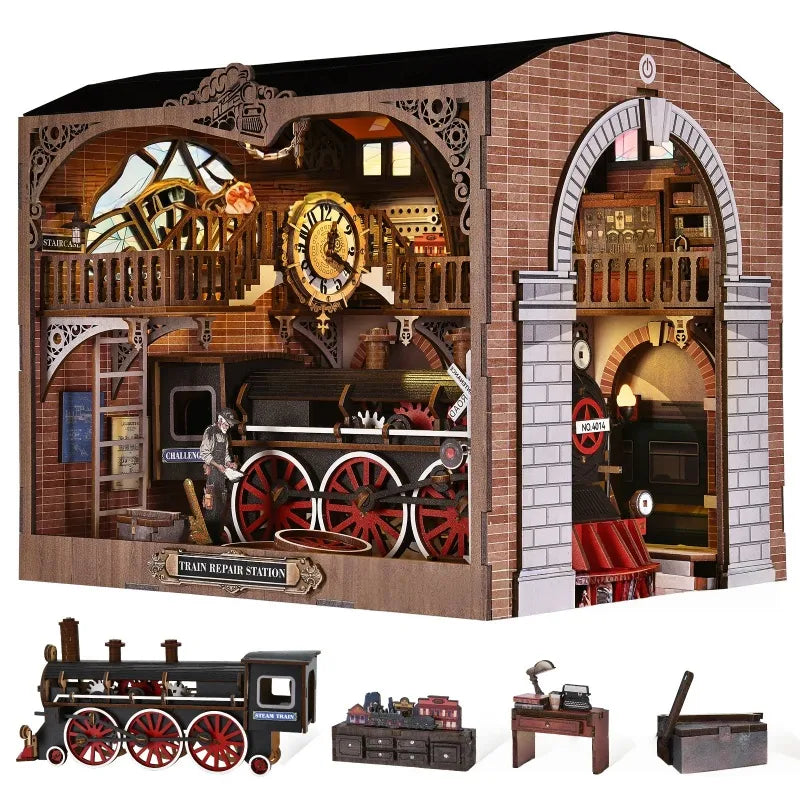 Composants du Book Nook - Train Repair Station