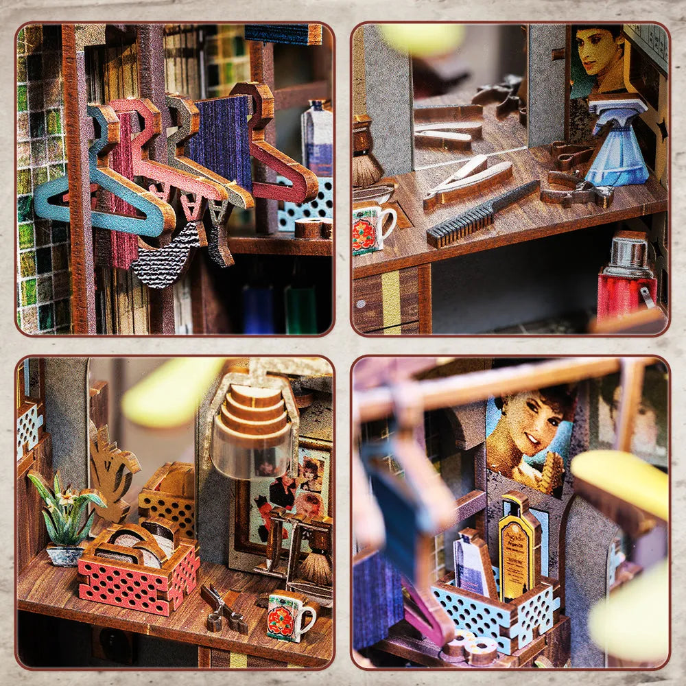 Book Nook - Twilight of the Warriors: Walled In, un kit créatif pour construire un diorama miniature. Parfait pour décorer une bibliothèque ou comme cadeau original pour un amoureux des livres. Par Nookette.