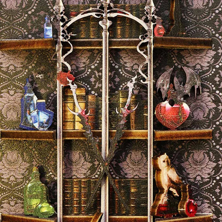 Book Nook - William Castle, un kit créatif pour construire un diorama miniature. Parfait pour décorer une bibliothèque ou comme cadeau original pour un amoureux des livres. Par Nookette.