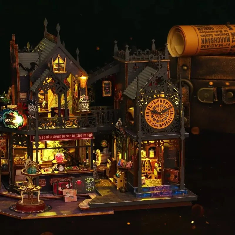 Holo Magic City : Ville Magique Cristaux Lumières Maison Miniature