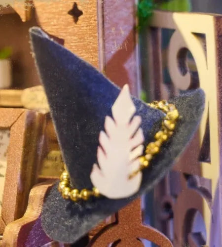 Chapeau de sorcière bleu