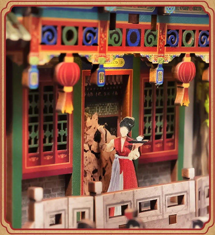 Qingwen, qui sert le thé