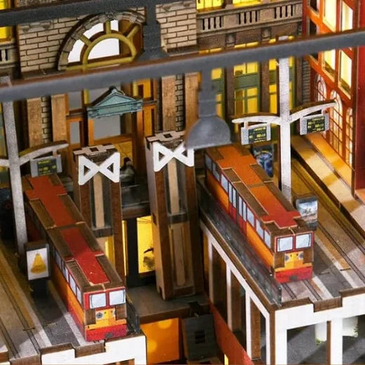 Trains parallèles sur les rails