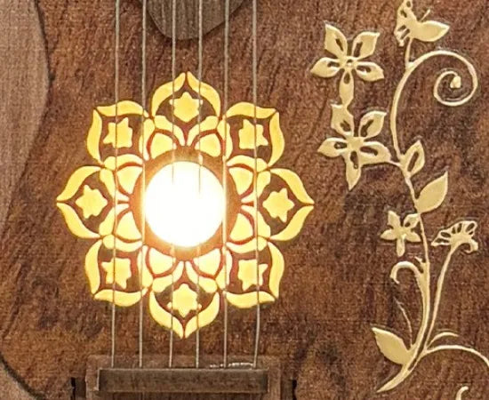 Rosace ajourée lumineuse