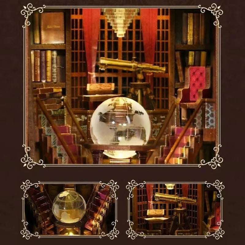 télescopes astronomiques et globes de cristal