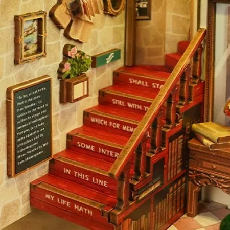 Escalier rouge antique