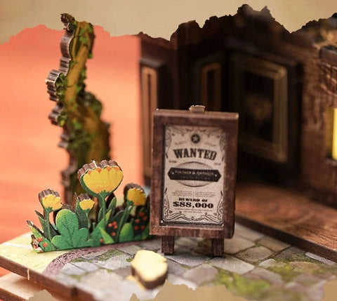 Le panneau publicitaire avec les offres du café