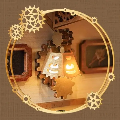 Lampe à mouvement de mécanisme avec dégradé de couleur