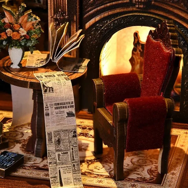 Un siège rouge/Une chaise rouge