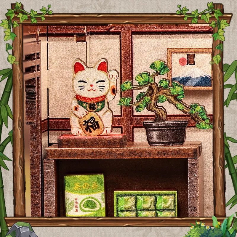 Chat porte-bonheur et arbre de la fortune