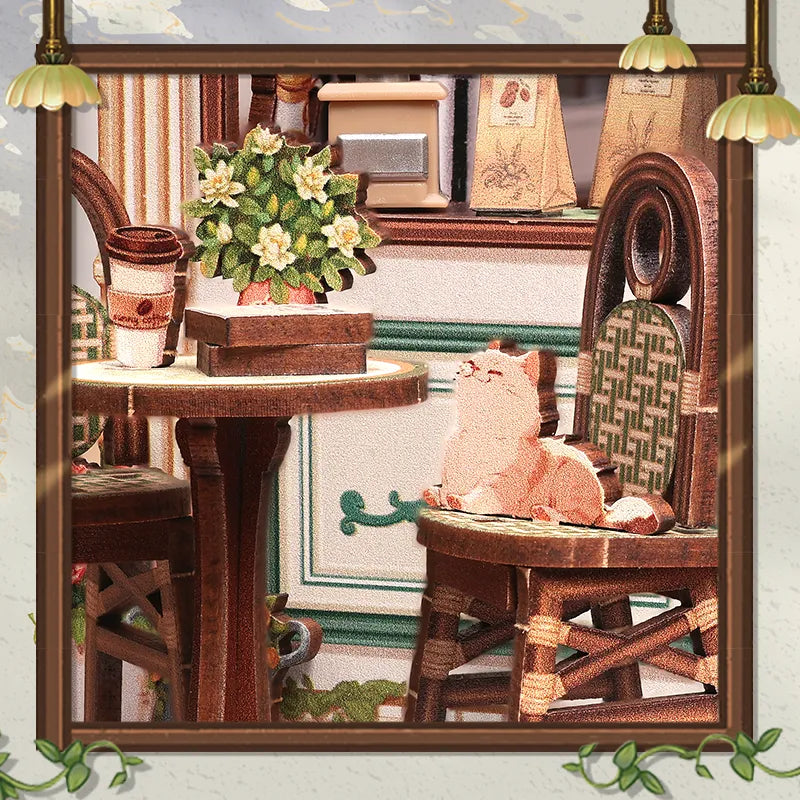 Disposition confortable des tables de café