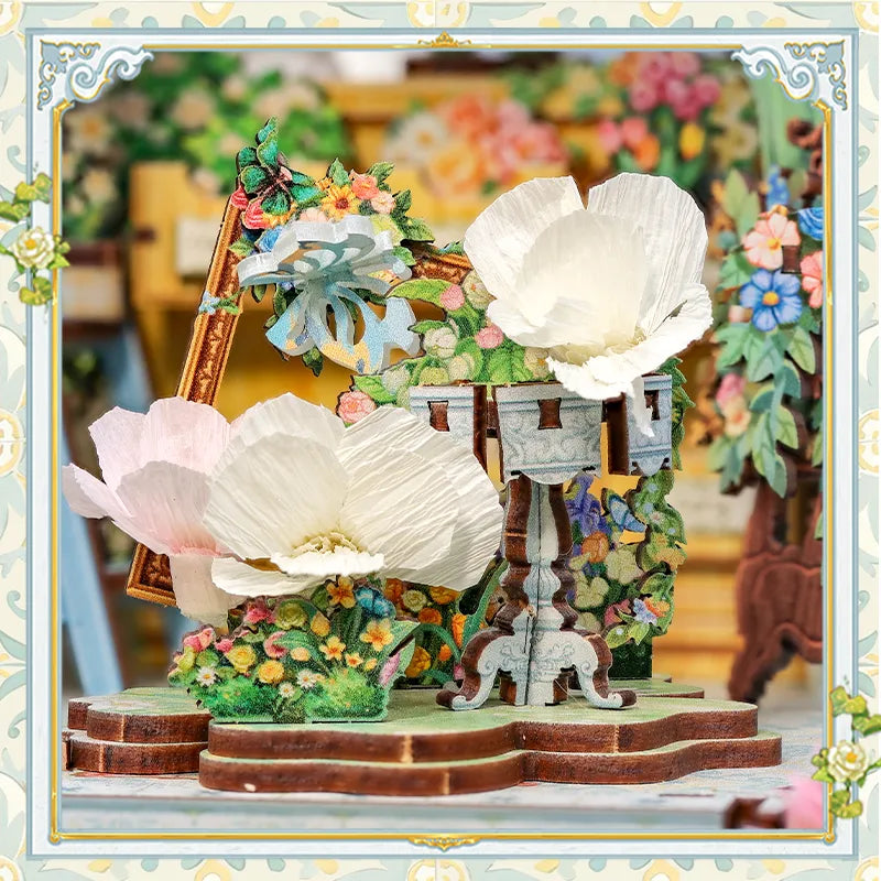 Les fleurs qui se balancent doucement