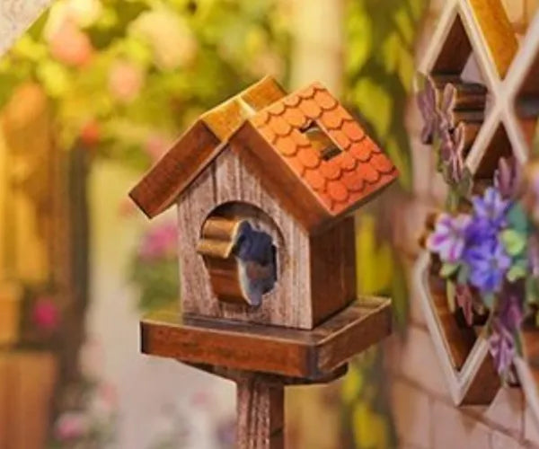 Nichoir sur une longue tige