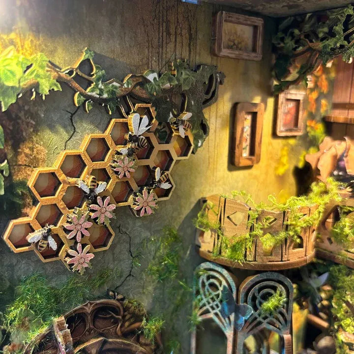 Les abeilles s'affairent dans leur nid