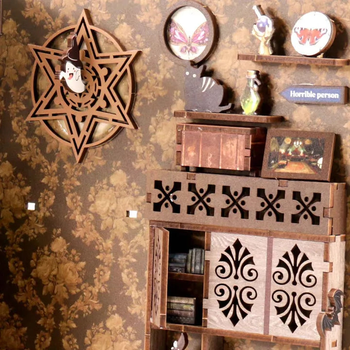 Différents appareils magiques sont installés dans la maison magique