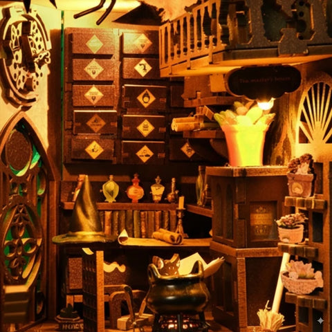 Étagère d'alchimie