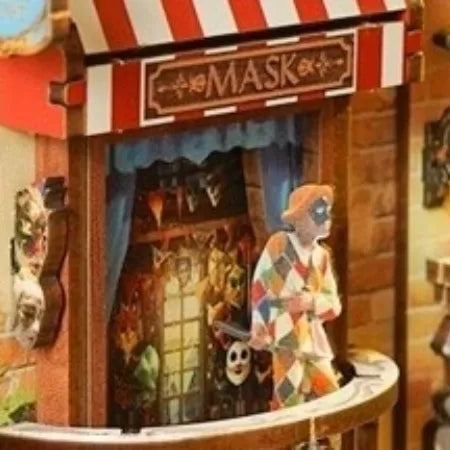 Boutique de masques mystérieuse