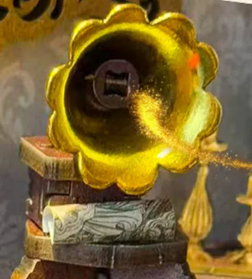 Gramophone en laiton