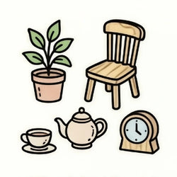 Accessoires de décors miniatures