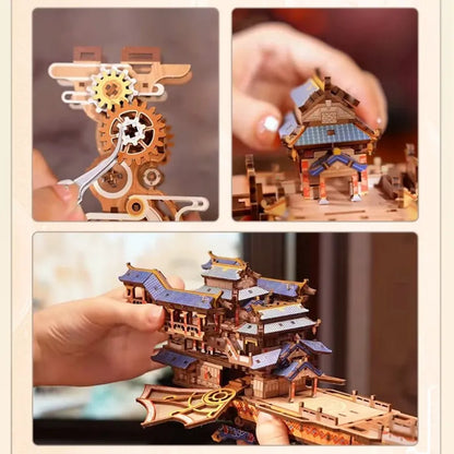 Puzzle en bois 3D - Wind Voyager