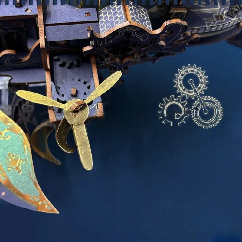 3D Puzzle - Whale Ark Of The Universe, un kit créatif pour construire un diorama miniature. Parfait pour décorer une bibliothèque ou comme cadeau original pour un amoureux des livres. Par Nookette.