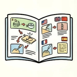 Notice en couleurs (Français inclus)