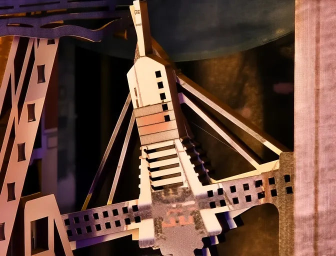 Structure futuriste géométrique