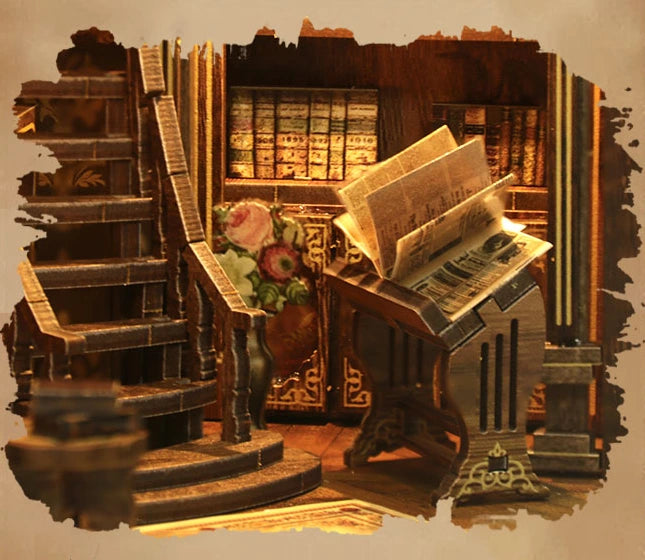 Les livres ouverts reposent tranquillement sur le porte-livre