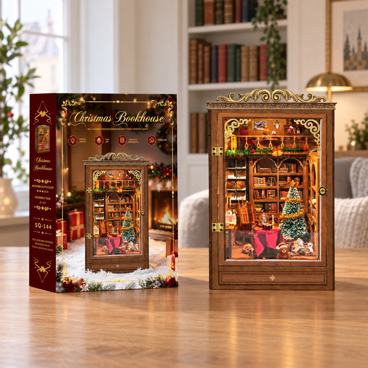 Book Nook - Christmas Book House