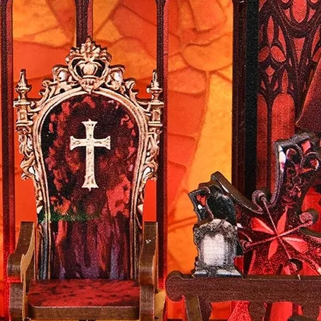 Trône de vampire et pierre tombale