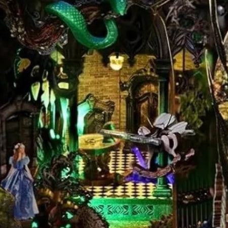 Serpent venimeux vert