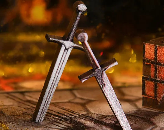 Armes tranchantes et détaillées