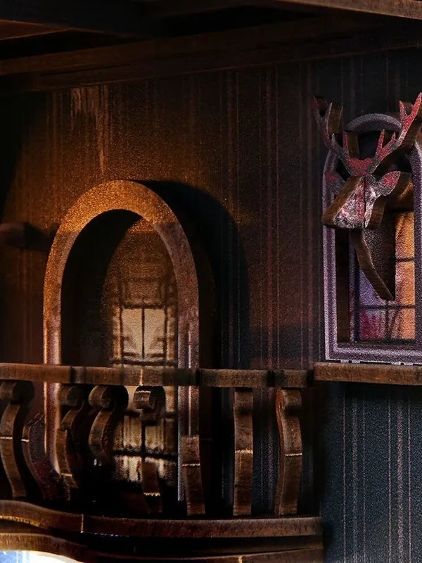 Trophée macabre et balcon lugubre