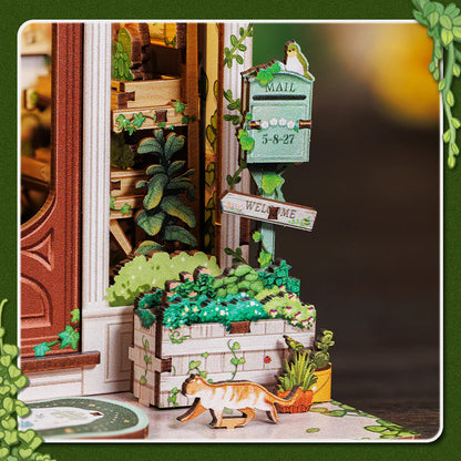 Green Life Bookshop: Bookstore aux Fleurs et à la Nature Book Nook