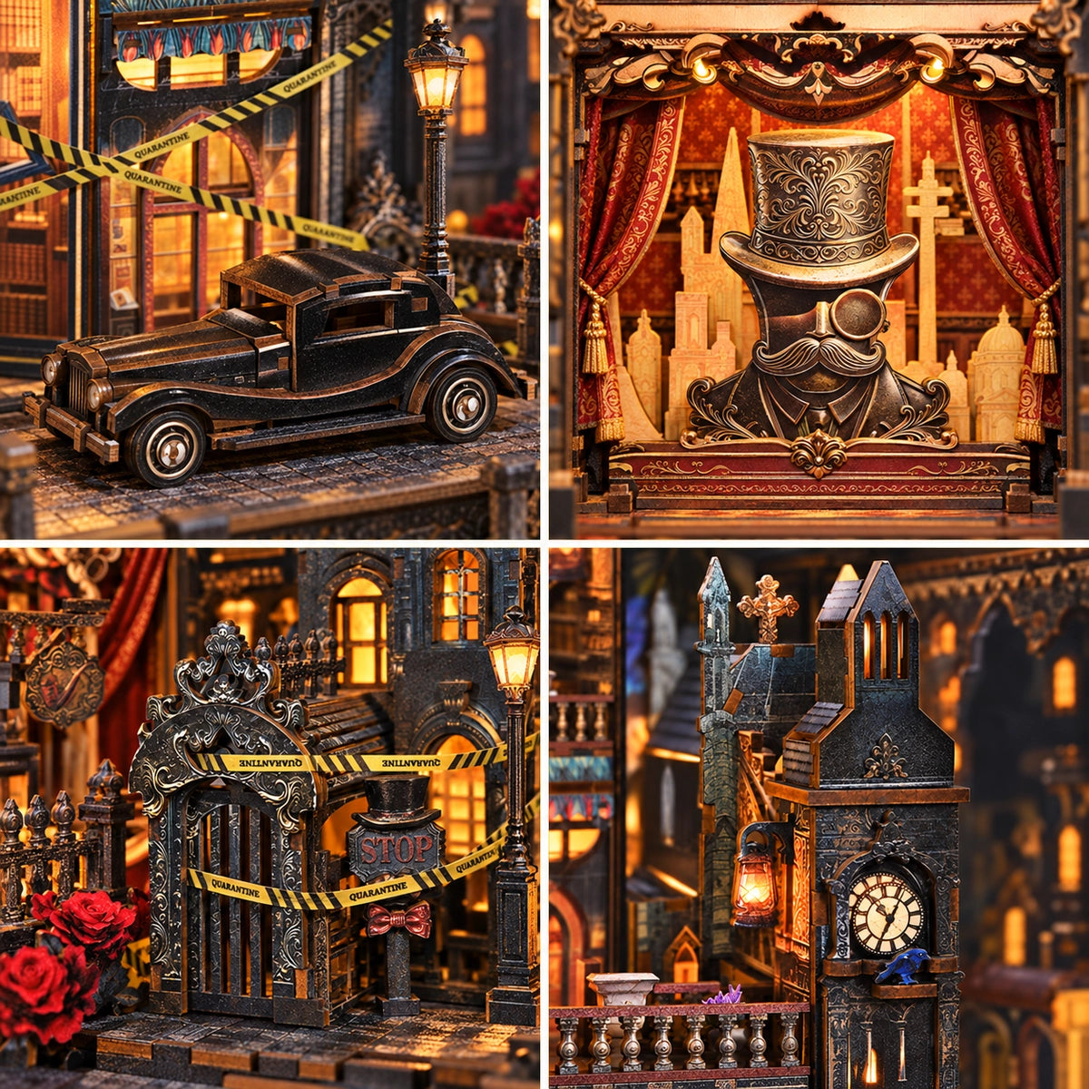 Book Nook - Lamplight Veiled Path