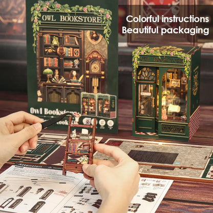 Owl Bookstore : Librairie Miniature Kit Débutant Book Nook