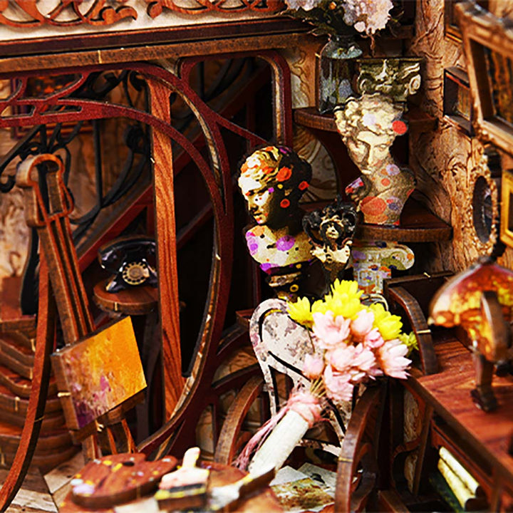 Plastiques sur le socle dans le coin