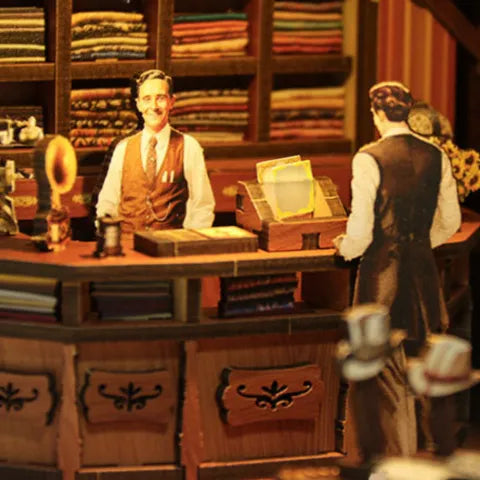 Atelier de couture bien rangé