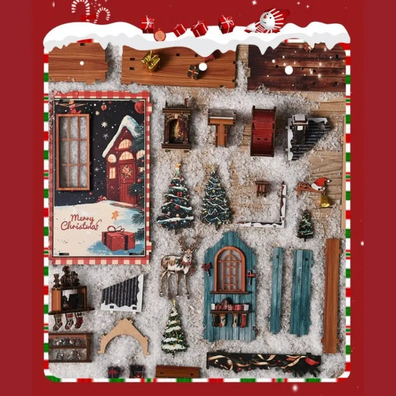 Book Nook - Snow Realm Pavilion, un kit créatif pour construire un diorama miniature. Parfait pour décorer une bibliothèque ou comme cadeau original pour un amoureux des livres. Par Nookette.