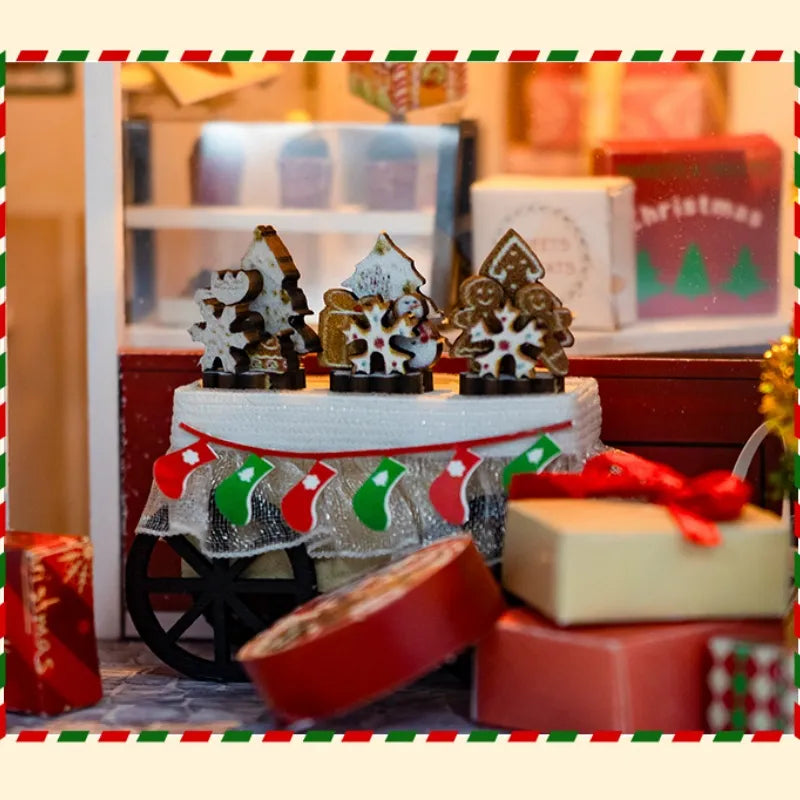 Book Nook - Sweets&Treats, un kit créatif pour construire un diorama miniature. Parfait pour décorer une bibliothèque ou comme cadeau original pour un amoureux des livres. Par Nookette.