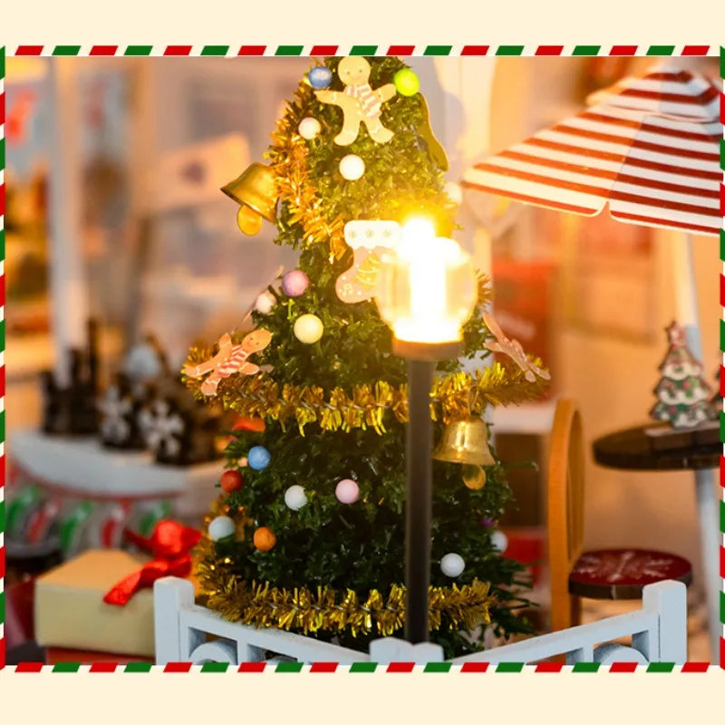 Book Nook - Sweets&Treats, un kit créatif pour construire un diorama miniature. Parfait pour décorer une bibliothèque ou comme cadeau original pour un amoureux des livres. Par Nookette.