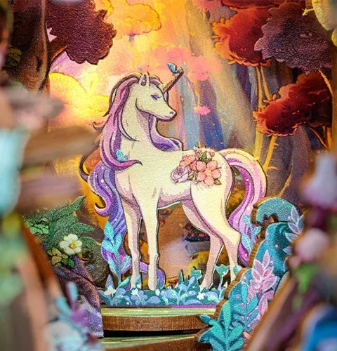 Unicornes parées de fleurs