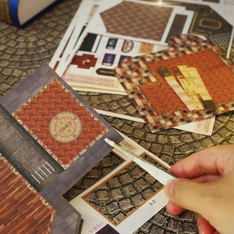 Maison Miniature - Twilight Book City, un kit créatif pour construire un diorama miniature. Parfait pour décorer une bibliothèque ou comme cadeau original pour un amoureux des livres. Par Nookette.